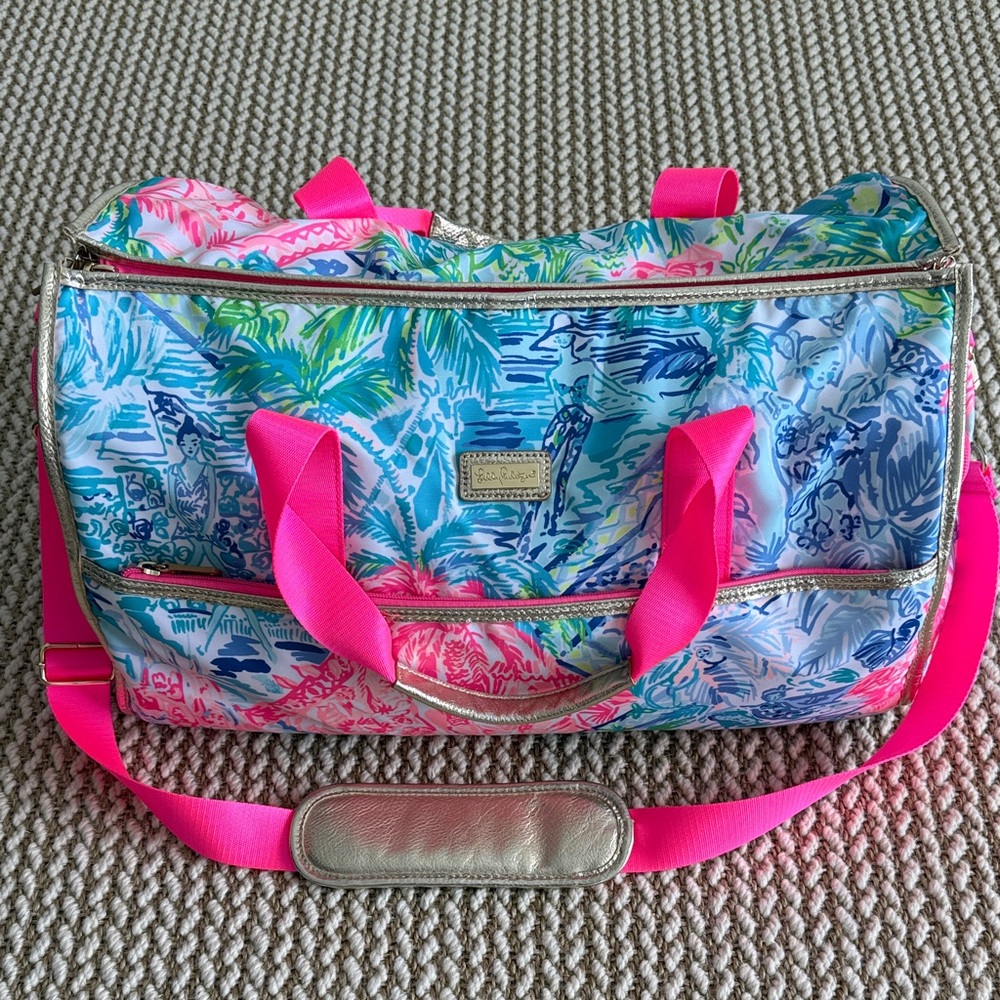 Lilly Pulitzer Convertible Weekender Garment Travel Bag